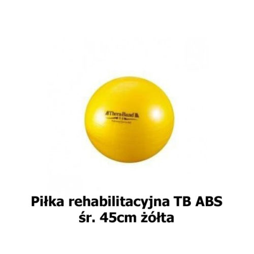 Piłka rehabilitacyjna TB ABS o śr. 45cm żółta