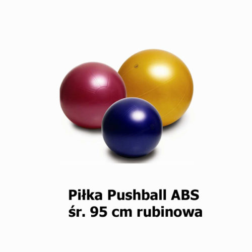 Piłka Pushball ABS o śr. 95 cm rubinowa
