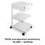 Stolik pod aparaturę aluminiowy III półki + szuflada