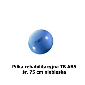 Piłka rehabilitacyjna TB ABS o śr. 75 cm niebieska