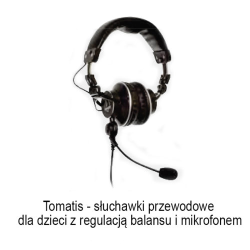 Tomatis – Słuchawki przewodowe dla dzieci z regulacją balansu i mikrofonem