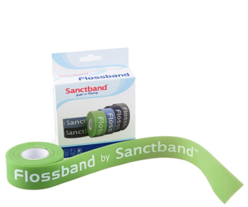 Taśma Flossband SANCTBAND - Zielony - Opór Lekki